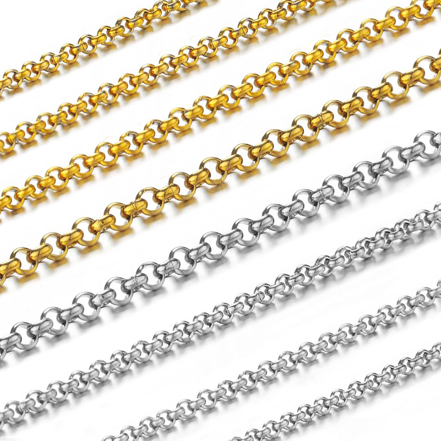 Body Jewelry Beach - 1 Meter 2-4mm Stainless Steel O-shaped