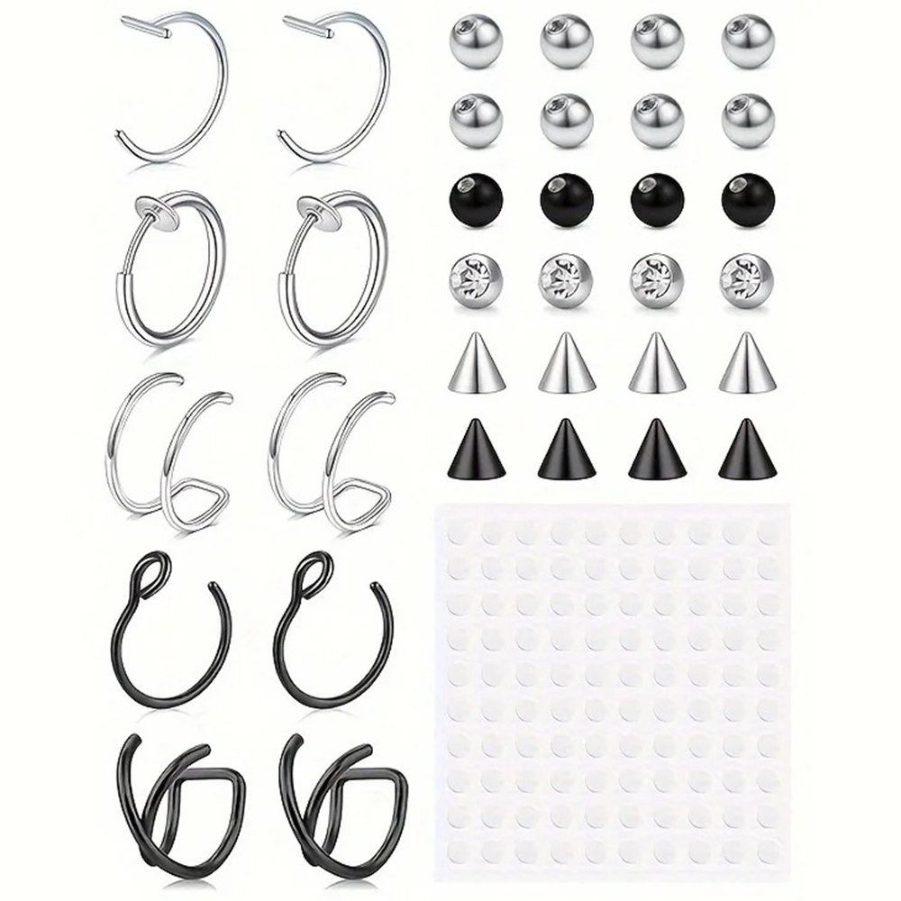 Body Jewelry And Earrings - Fake Piercings Fake Lip Ring Fake