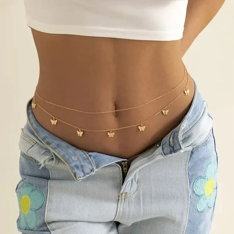 Body Jewelry Beach - New Charm Sexy Double Layer Butterfly