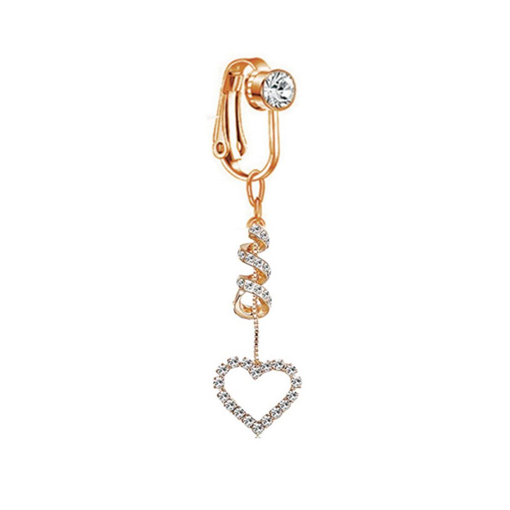 Body Jewelry And Earrings - Clip On Umbilical Cartilage Clip Earring