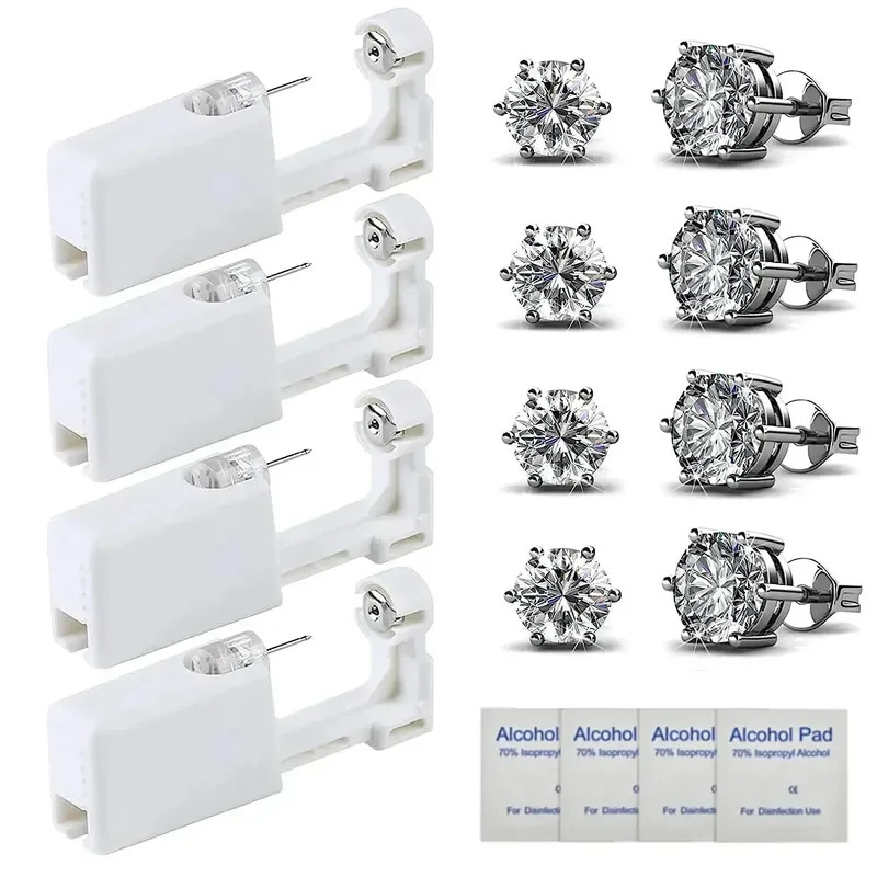 Body Jewelry Factory - 2-12pcs Ear Piercing Gun Kit Asepsis