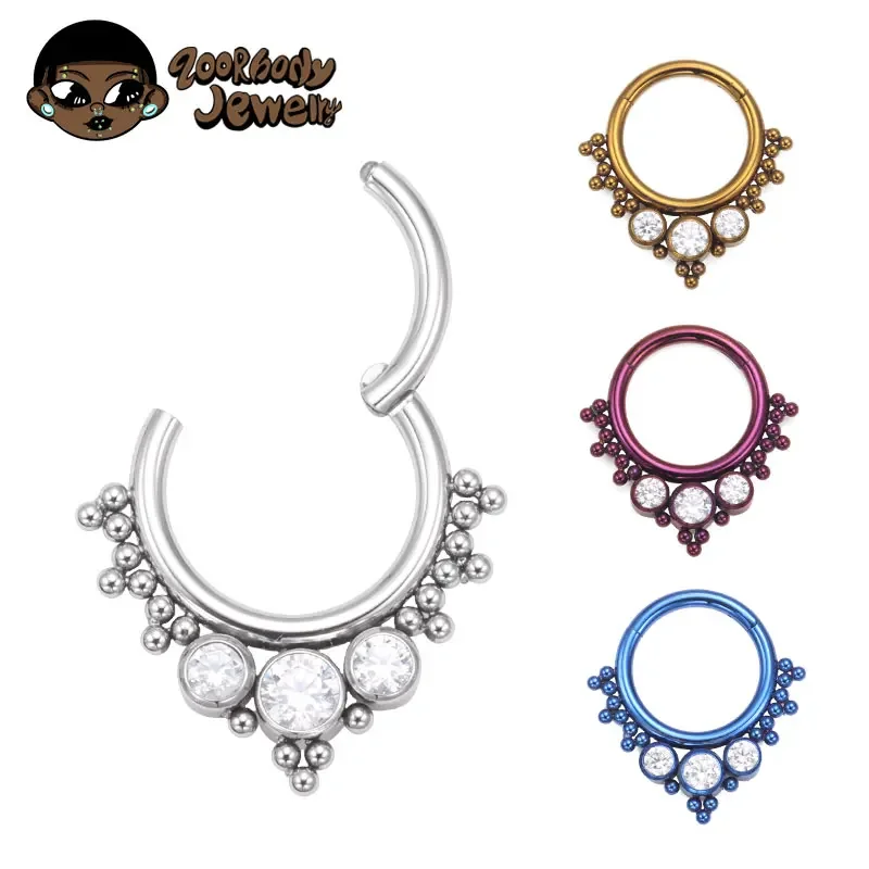 ASTM F136 Titanium Clicker Hig - Body Jewelry Quality review and price