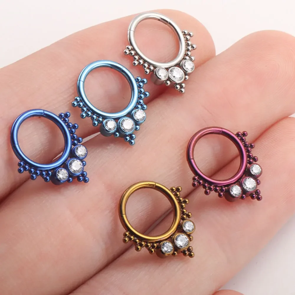 ASTM F136 Titanium Clicker Hig - Body Jewelry Quality review and price