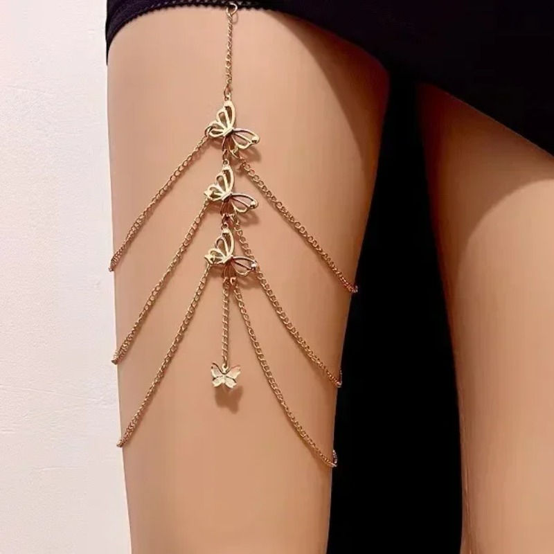 Bohemian Crystal Tassel Multi  - Body Jewelry Leg Chain review and price