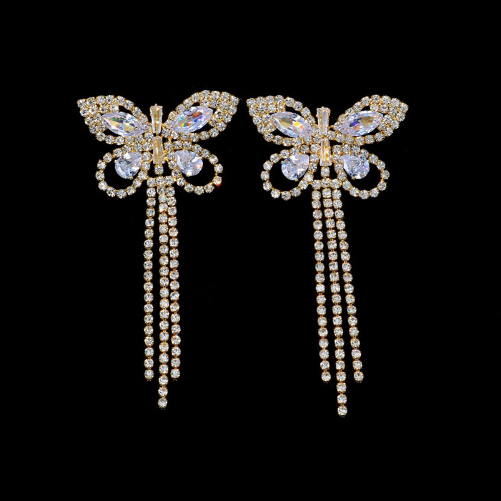 Sexy Rhinestone Butterfly Tass - Body Jewelry Nipple Chain review and price