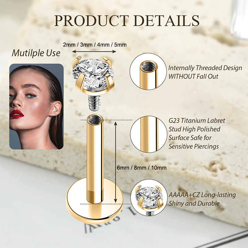 16G Titanium Internally Thread - Body Jewelry And Earrings review and price