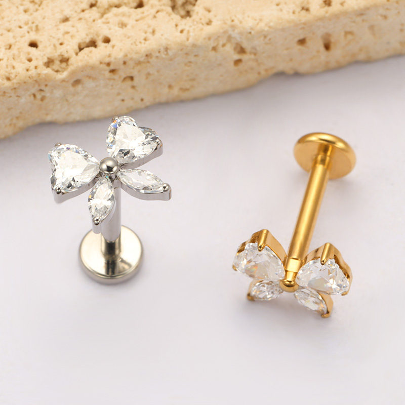 ASTM F136 TItanium Heart CZ Bo - Zoor Body Jewelry review and price