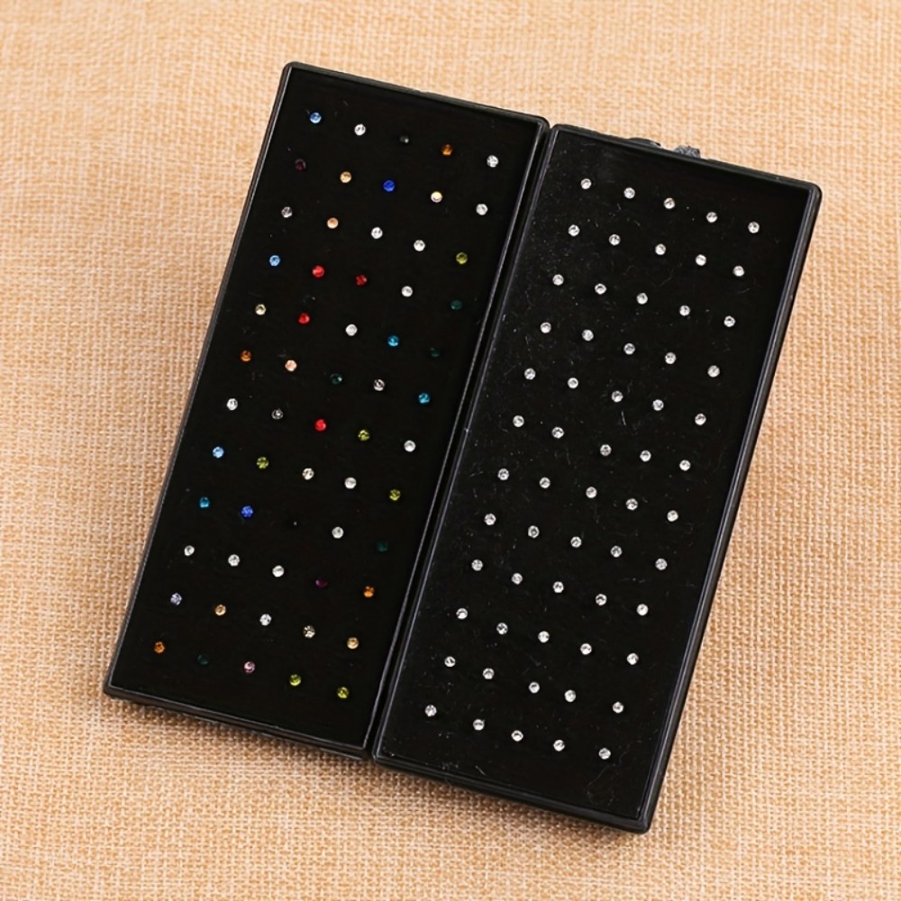 60pcs Nose Ring Set Stud Earri - Body Jewelry In Store review and price