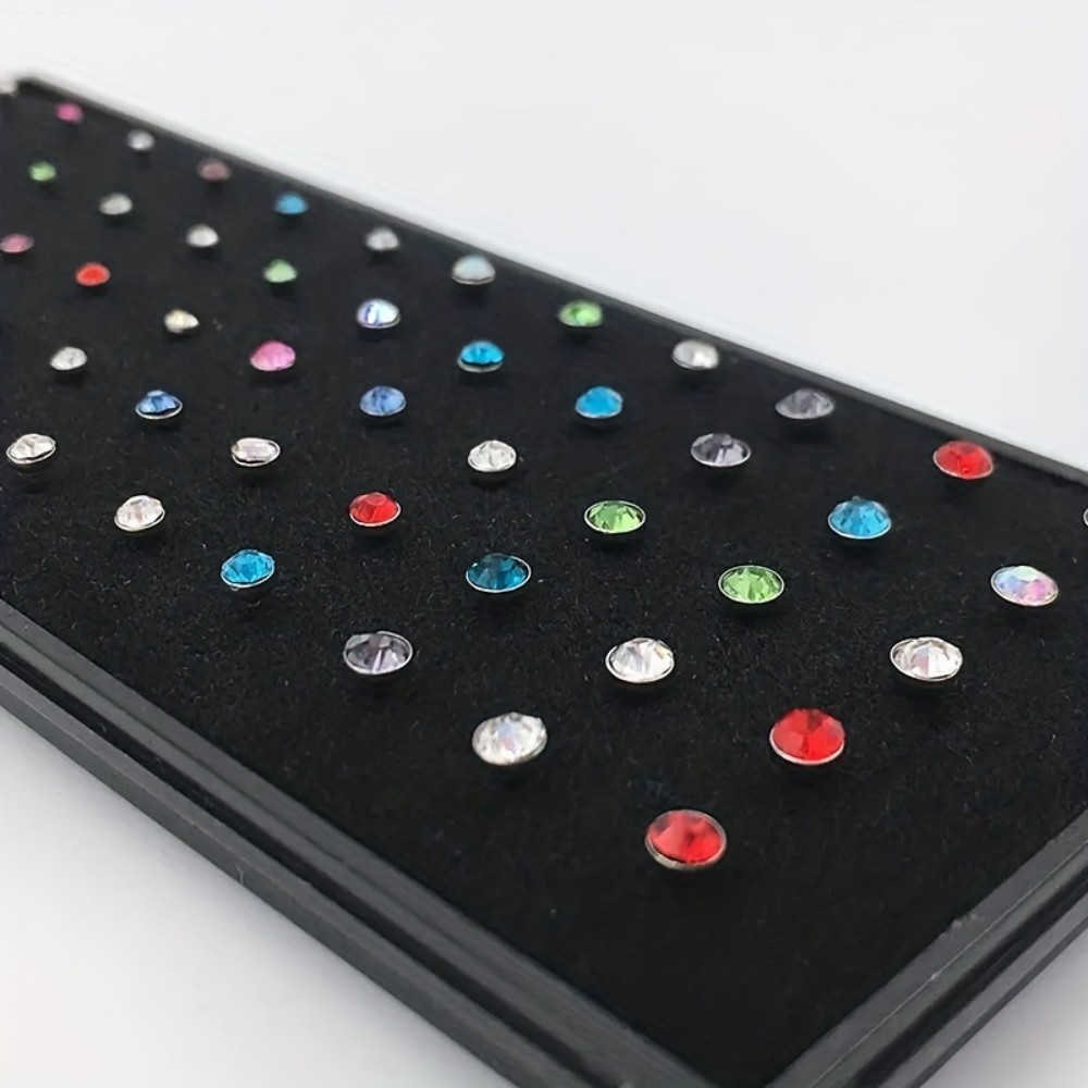 60pcs Nose Ring Set Stud Earri - Body Jewelry In Store review and price