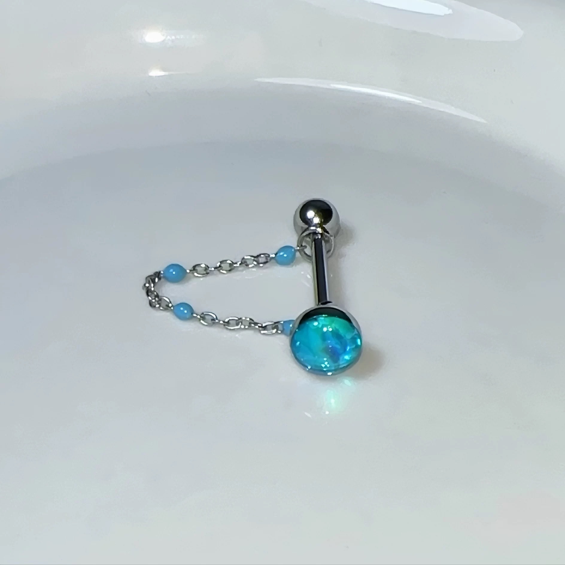 1Pc High-Quality Trendy Blue G - Body Jewelry Quality review and price