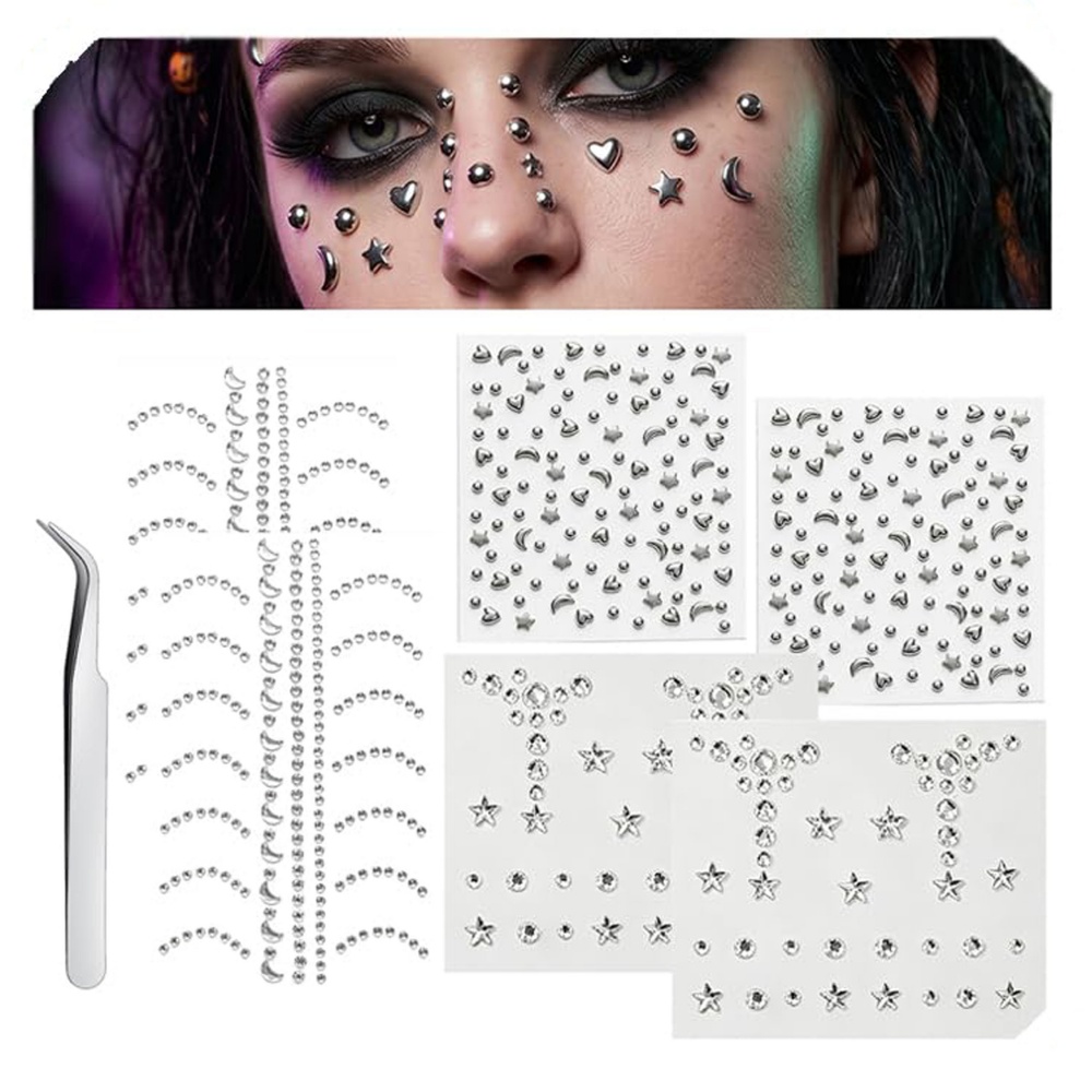 Fake Piercings Balls Stick on  - Body Jewelry Piercing review and price