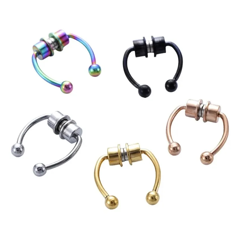 1/2/3Pcs Fake Magnetic Nose Ri - Body Jewelry Piercing review and price