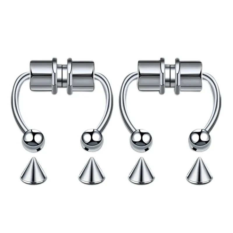 1/2/3Pcs Fake Magnetic Nose Ri - Body Jewelry Piercing review and price