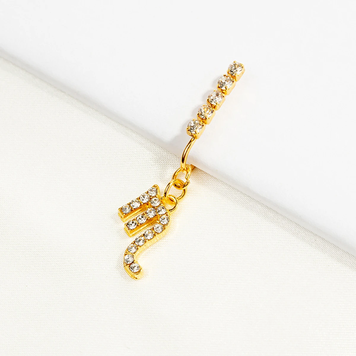 2 Pack Ear Clips Metal Zircon  - Body Jewelry And Earrings review and price