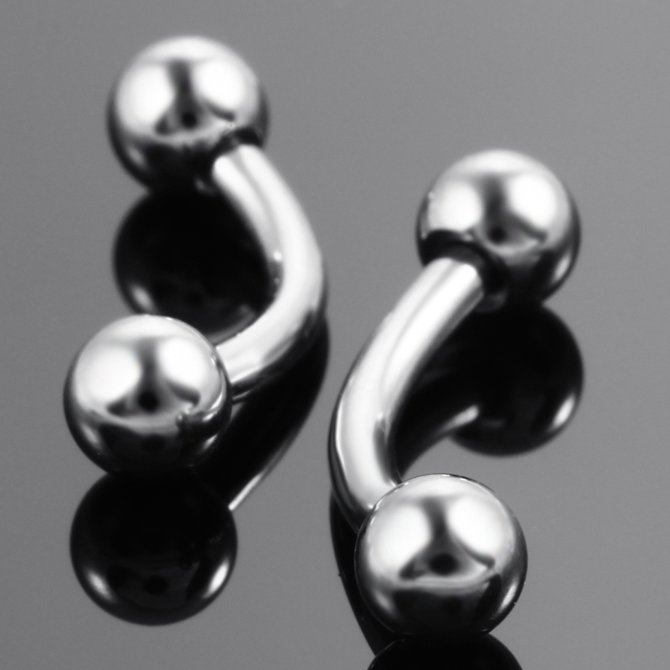 10Pcs/lot Steel Eyebrow Banana - Zoor Body Jewelry review and price