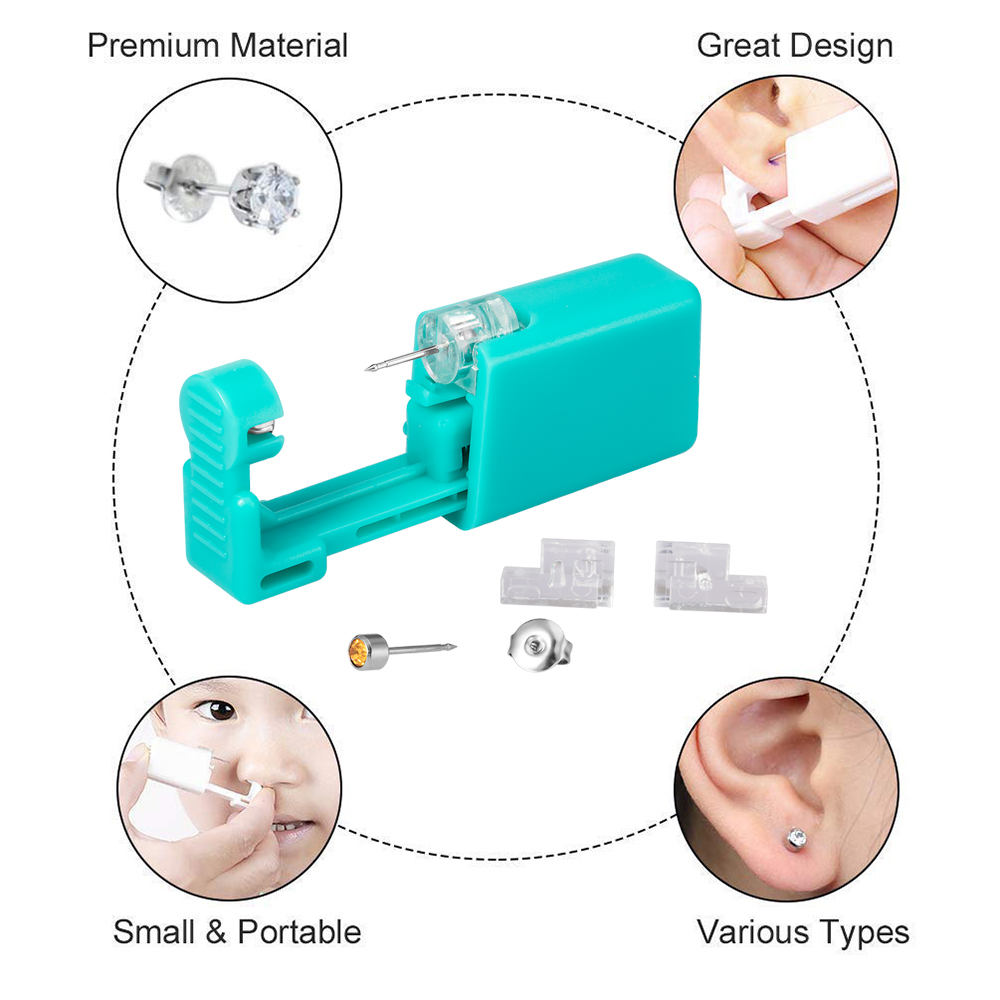 1pc Disposable Green Ear Pierc - Body Jewelry Factory review and price