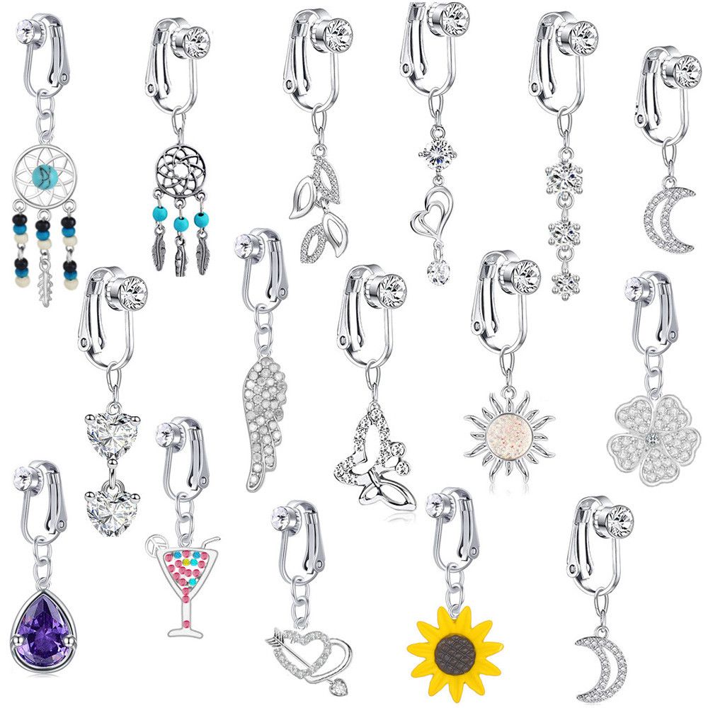 Faux Fake Belly Butterfly Fake - Body Jewelry And Earrings review and price