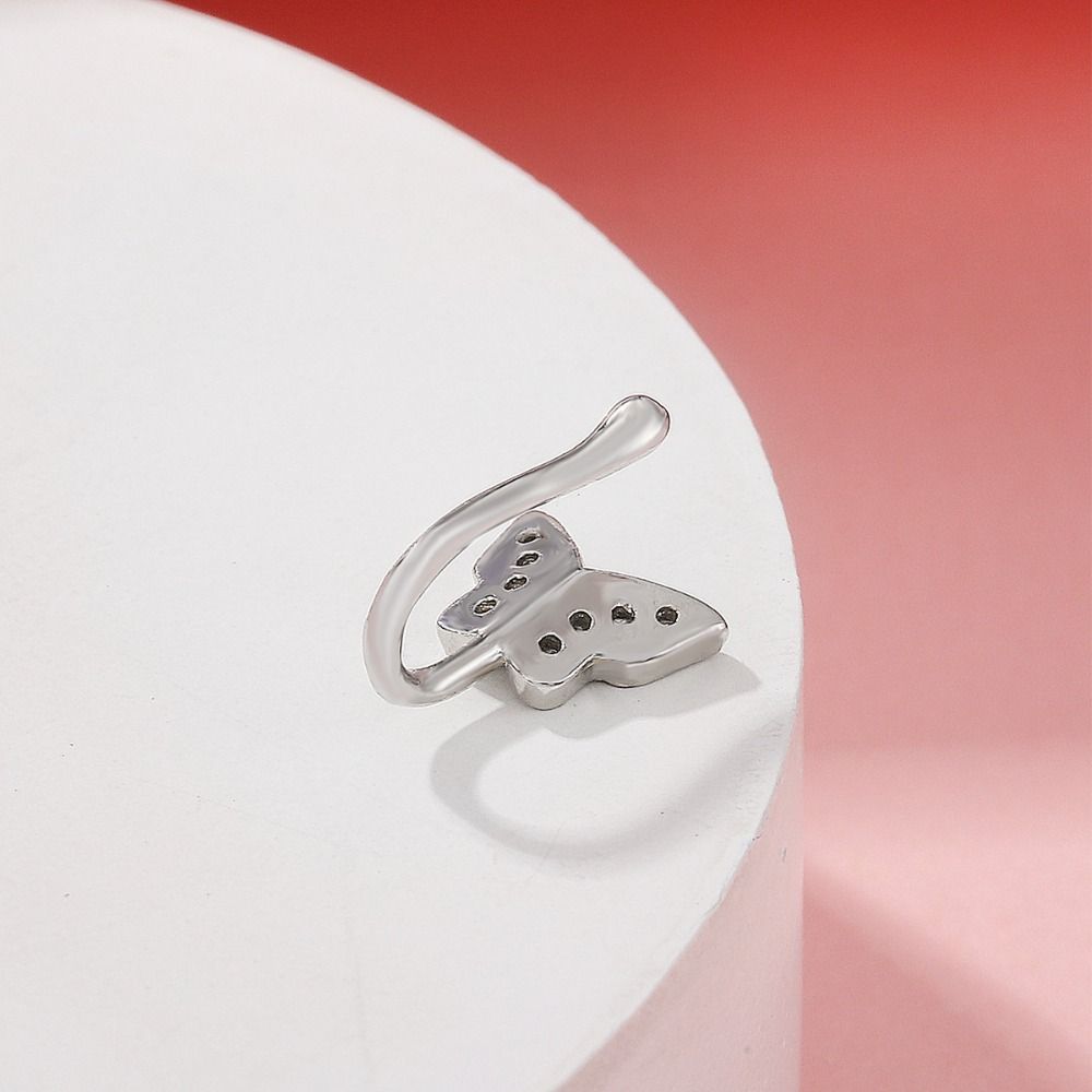 Rhinestone Butterfly Nose Ring - Body Jewelry And Earrings review and price