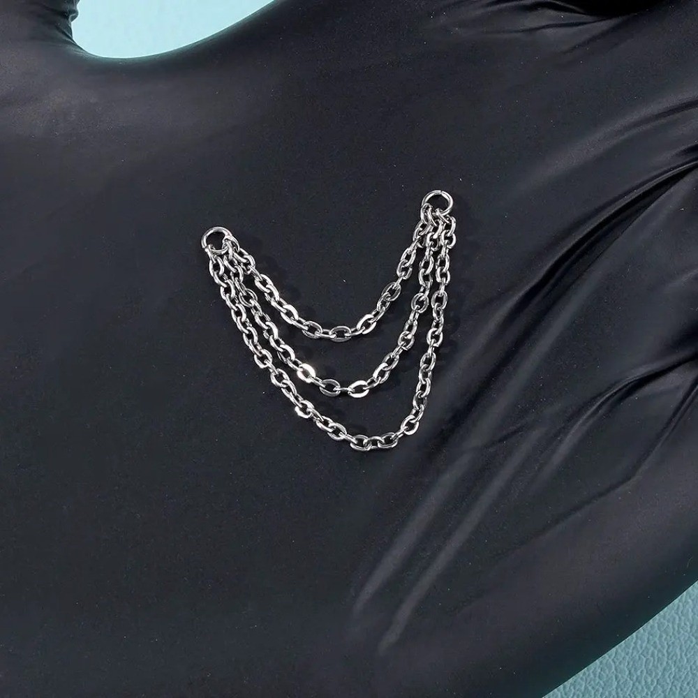 Fashion Titanium Nose Chain Do - Body Jewelry Piercing review and price