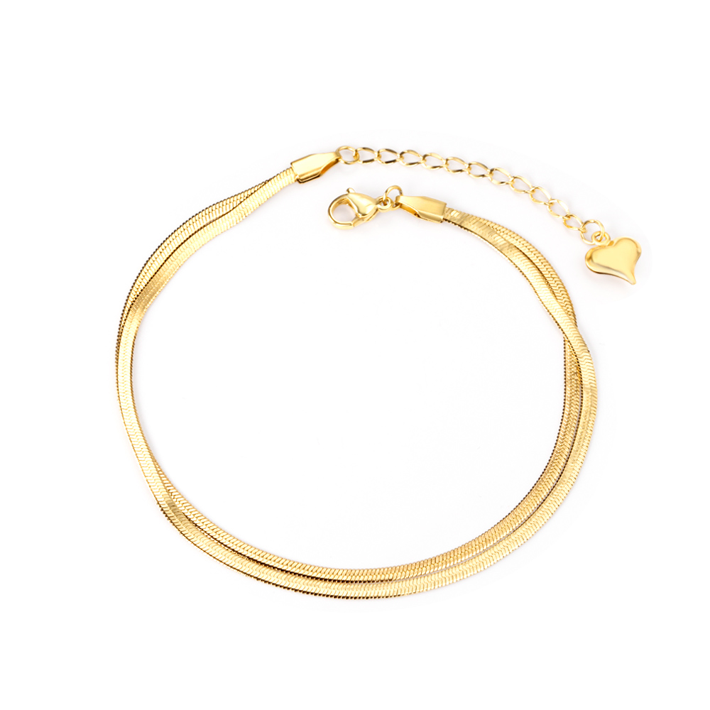 LUXUSTEEL Fashion Double Flat  - Body Jewelry Leg Chain review and price