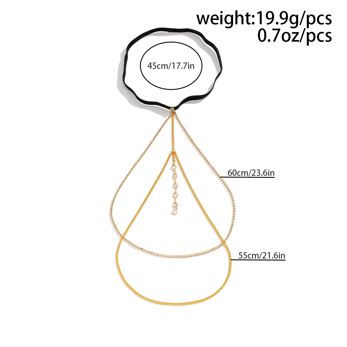 Sexy Shiny Crystal Multilayer  - Body Jewelry Leg Chain review and price