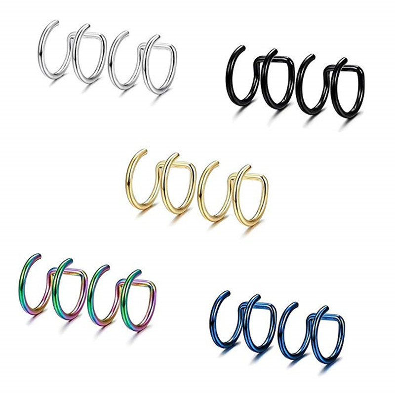2Pcs 316L Stainless Steel Clip - Body Jewelry And Earrings review and price