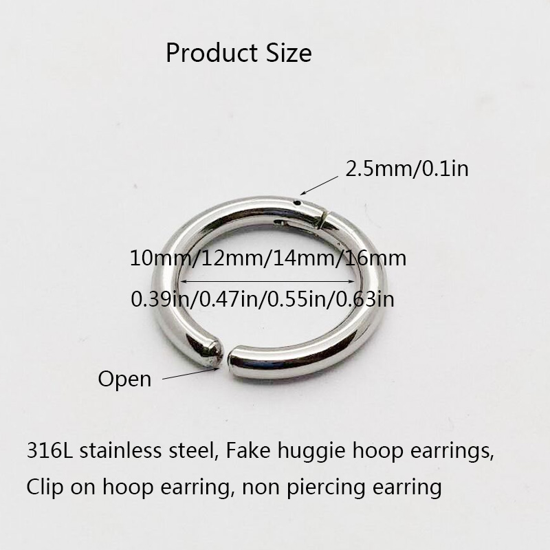 2/6Pcs Fake Huggie Hoop Earrin - Body Jewelry And Earrings review and price