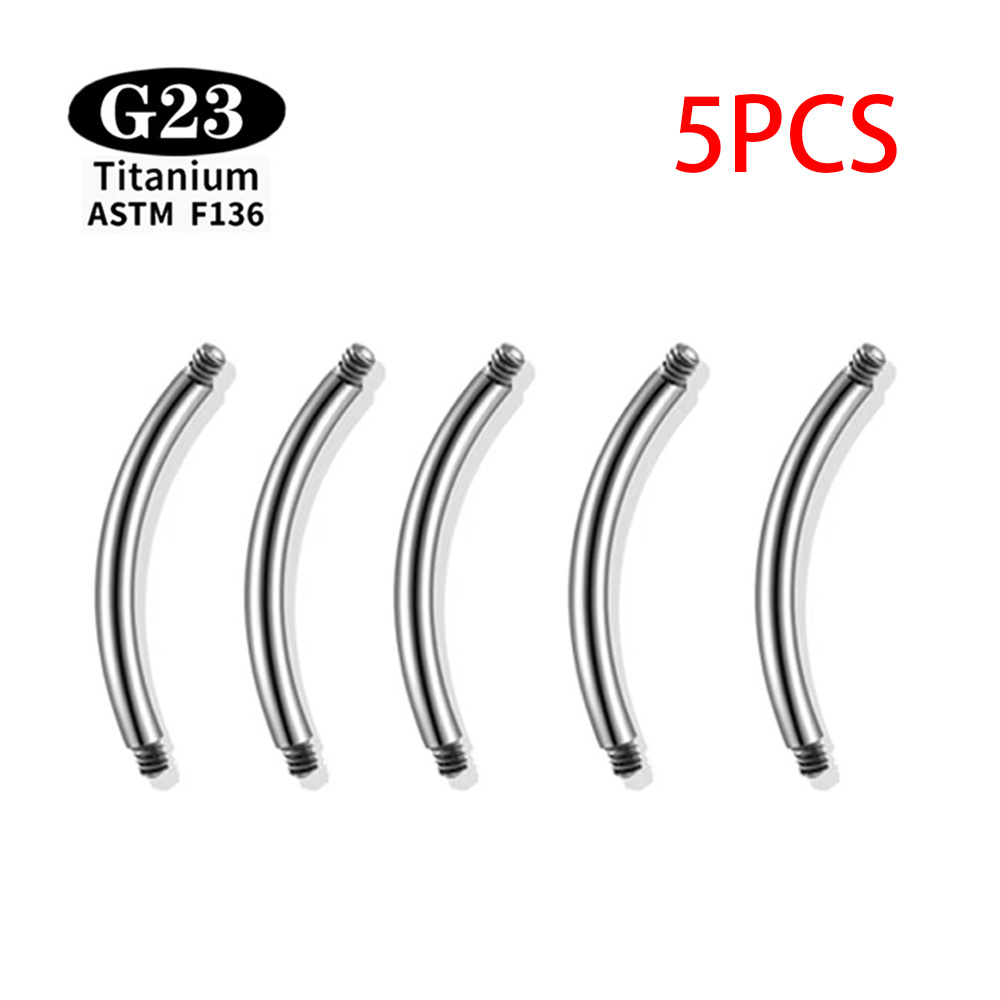 5 Pcs/Lot ASTM F136 Titanium I - Zoor Body Jewelry review and price