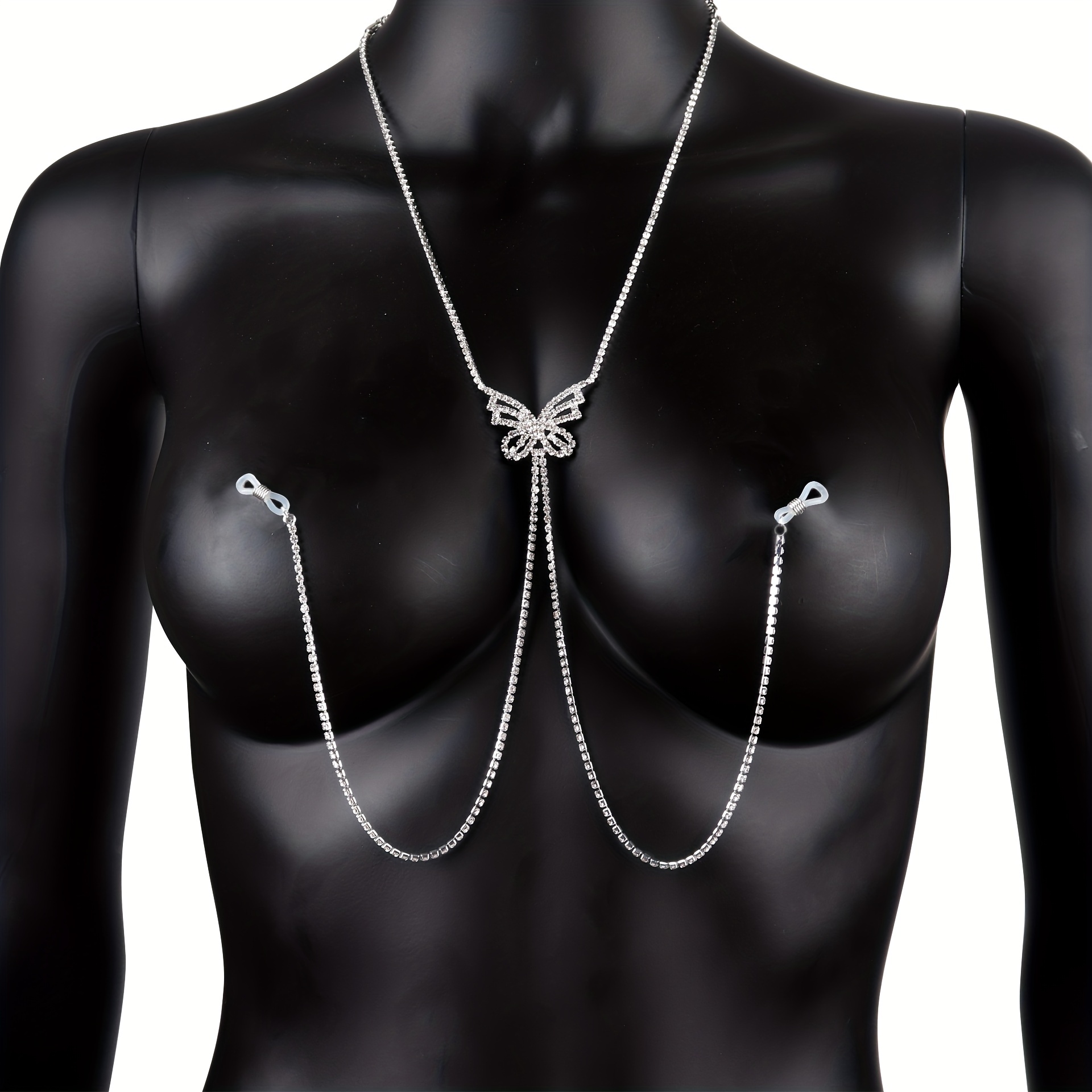 1 pc Tassel Butterfly Nipple C - Body Jewelry Nipple Chain review and price