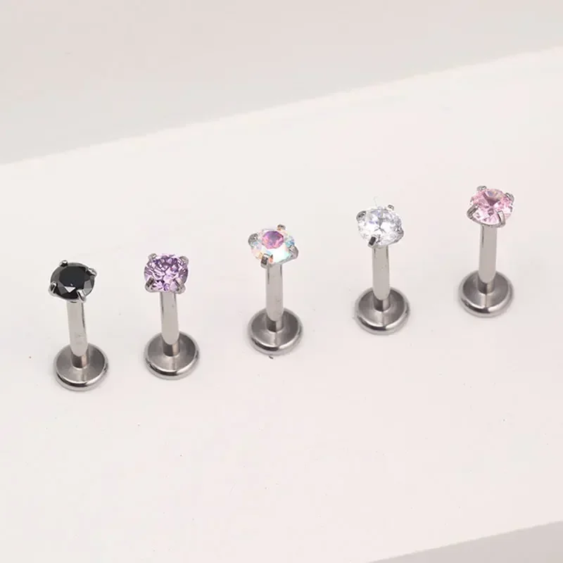 1Pcs G23 Titanium Piercing CZ  - Zoor Body Jewelry review and price