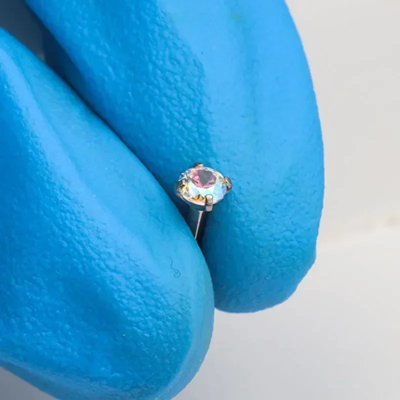 1Pcs G23 Titanium Piercing CZ  - Zoor Body Jewelry review and price