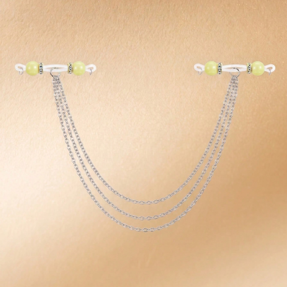 Women's Non-Piercing Nipple Ri - Body Jewelry Nipple Chain review and price