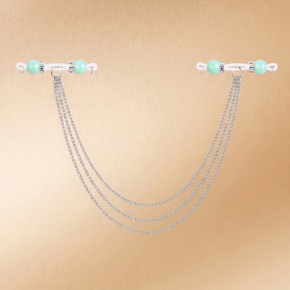 Women's Non-Piercing Nipple Ri - Body Jewelry Nipple Chain review and price