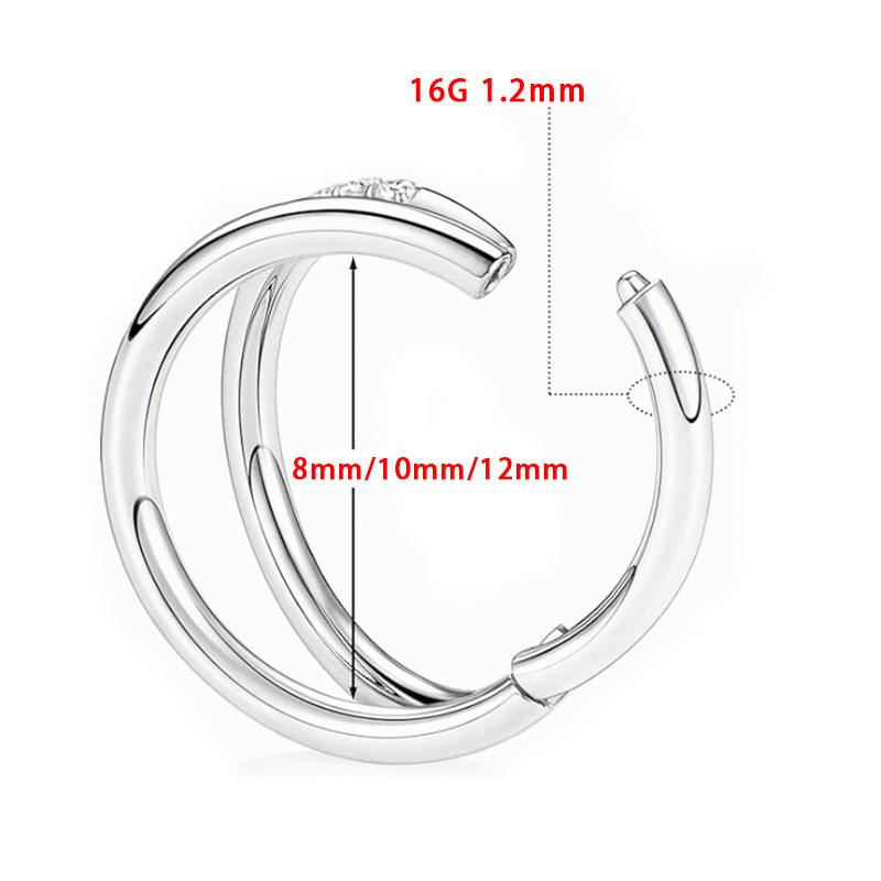 ASTM F136 Titanium 16G Moon No - Zoor Body Jewelry review and price
