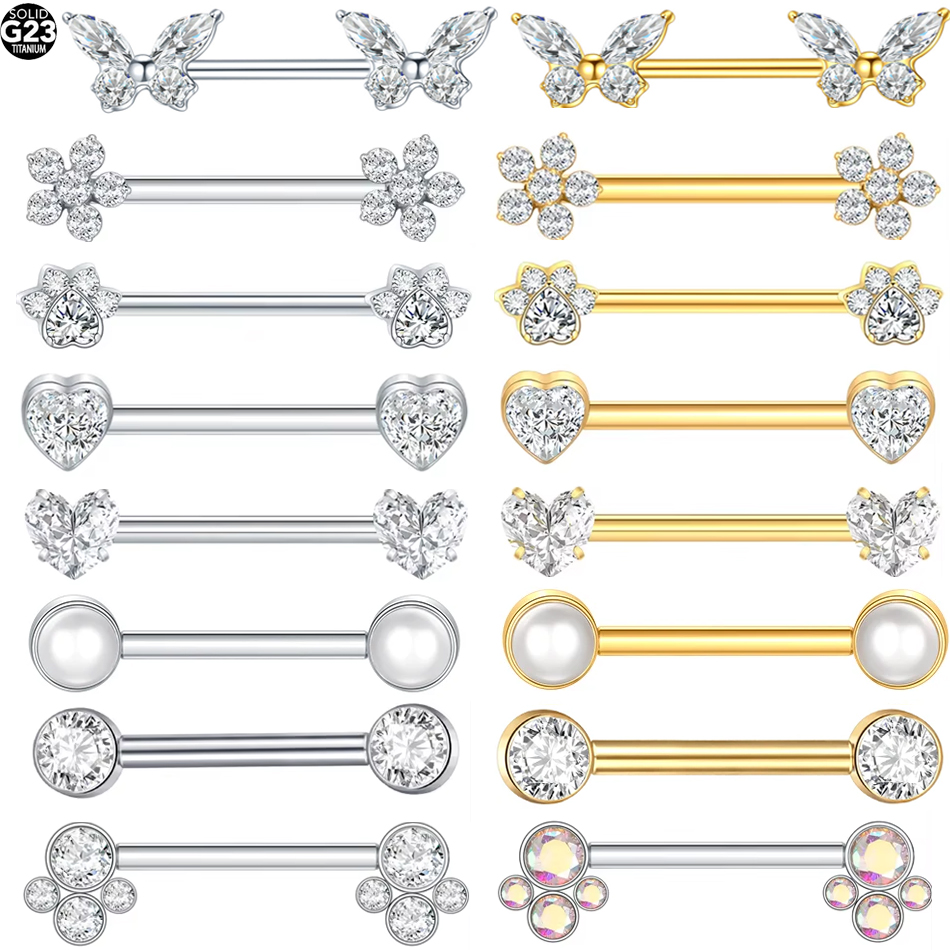 1Pc G23 Titanium Nipple Ring S - Zoor Body Jewelry review and price