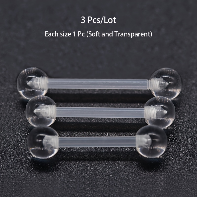 3pcs/Set (Each Size 1pc) Soft  - Body Jewelry In Store review and price