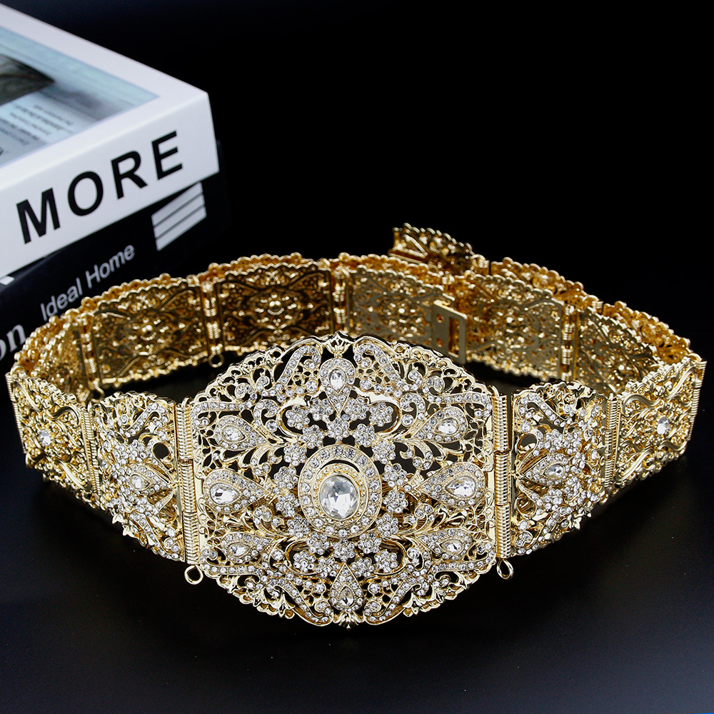 Sunspicems Wide Morocco Belt F - Body Jewelry Gold review and price