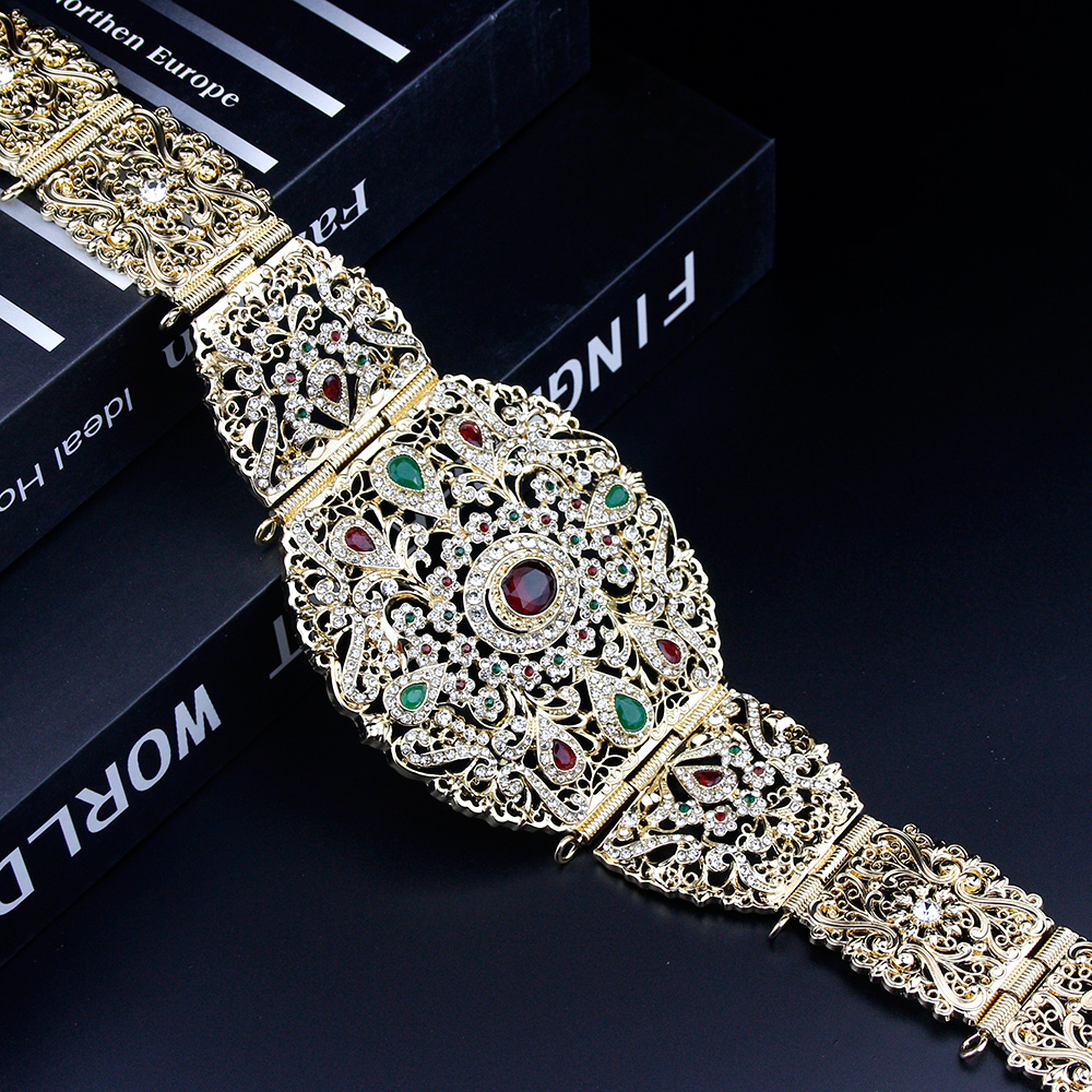 Sunspicems Wide Morocco Belt F - Body Jewelry Gold review and price