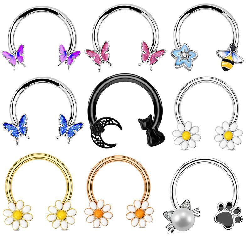 16G Septum Ring Daith Piercing - Body Jewelry And Earrings review and price