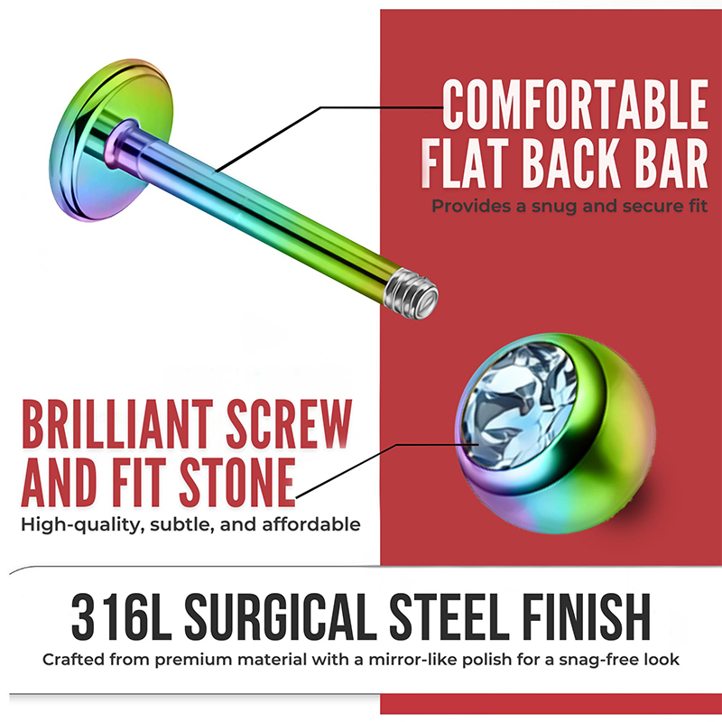 16G Surgical Steel Ball Top CZ - Body Jewelry And Earrings review and price