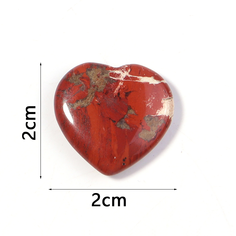 5pcs No Hole Heart Natural Sto - Body Jewelry Piercing review and price