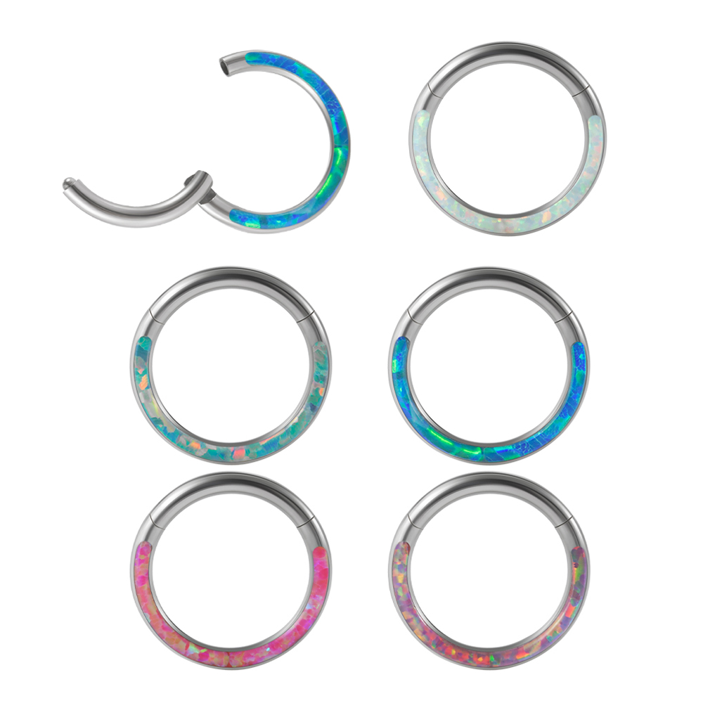 1PC Surgical Steel Opal Hinged - Body Jewelry Quality review and price