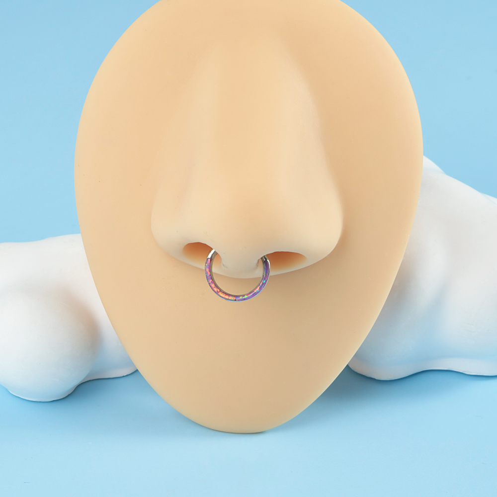 1PC Surgical Steel Opal Hinged - Body Jewelry Quality review and price