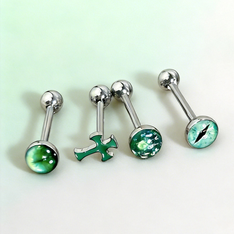 1Pc High-Quality Trendy Green  - Body Jewelry Quality review and price