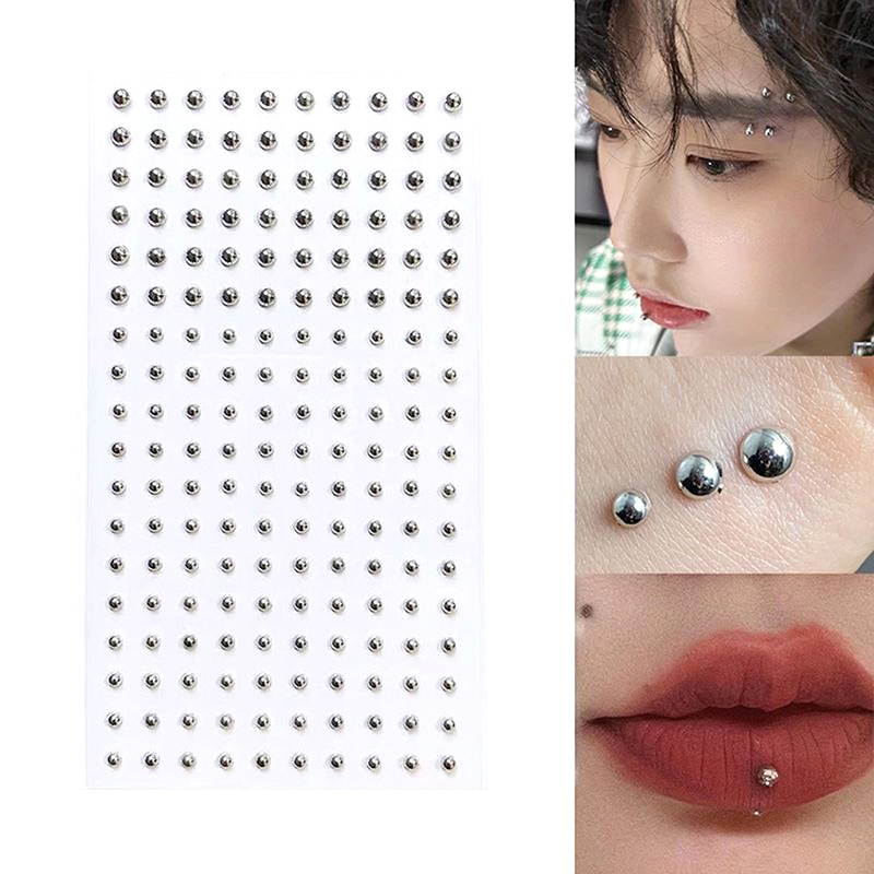 Diamond Sticker Fake Nose Stud - Body Jewelry Piercing review and price