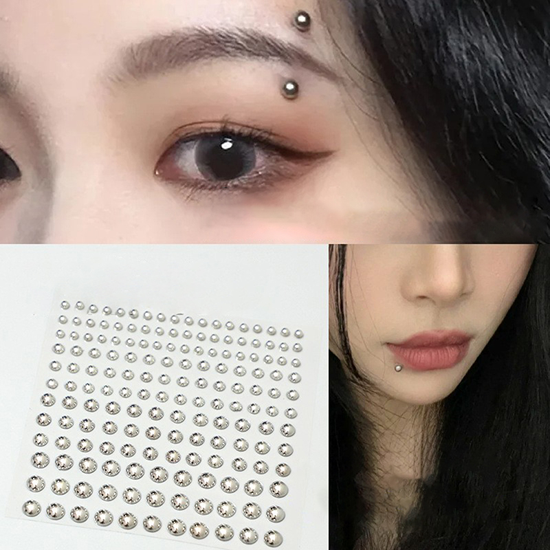 Diamond Sticker Fake Nose Stud - Body Jewelry Piercing review and price
