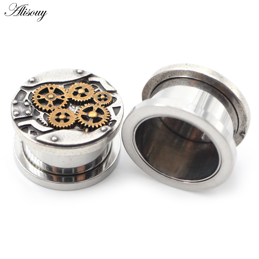 Alisouy 2PCS Punk Machine Gear - Body Jewelry Factory review and price