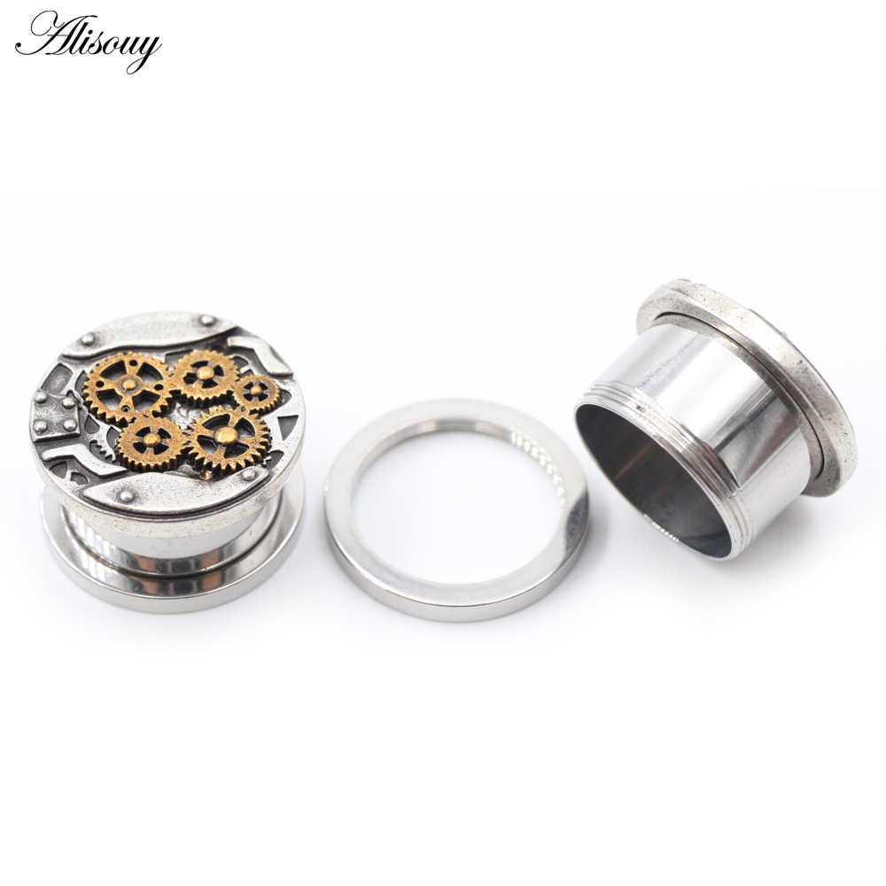 Alisouy 2PCS Punk Machine Gear - Body Jewelry Factory review and price