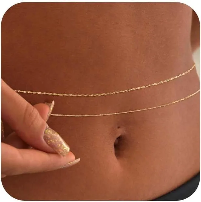 14k Gold Plated 26-33Inch Adju - Body Jewelry Gold review and price