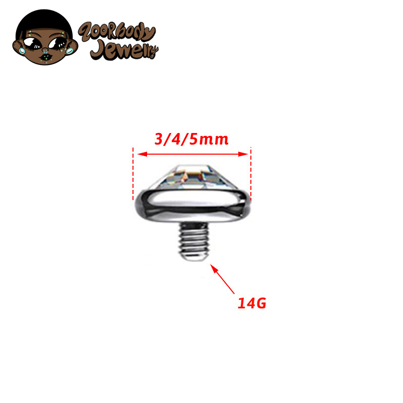 1PCS ASTM F136 Titanium Bezel  - Zoor Body Jewelry review and price